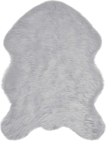 vidaXL Covor din Lână Faux Tafalla Gri 80 x 120 cm Poliester
