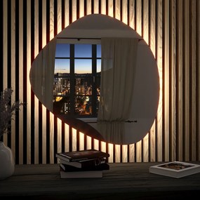 Oglindă LED organică cu iluminare A22