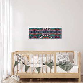 Tablou cu bastracție ornamentală (cu ceas) (90x30 cm)