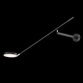 Aplica LED de perete directionabila design modern Fad negru mat