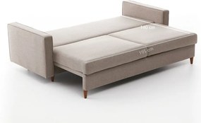 Canapea maro deschis extensibilă 210 cm Eva – Balcab Home