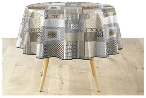 Față de masă lavabilă din PVC ø 160 cm Costa – douceur d'intérieur