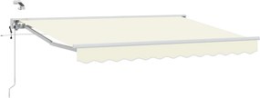 vidaXL Cort electric retractabil Crem 3,5 x 2 m