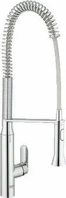 Baterie bucatarie cu pipa flexibila Grohe K7 crom lucios