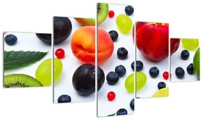 Tablou - fructe cu picături de apă (125x70 cm), în 40 de alte dimensiuni noi