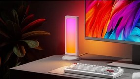 Nanoleaf NL7602K0001A023 - Stație de încărcare desktop LED RGBIC, reglabilă, 2700–6500 K, 5 V, alb