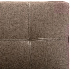 Canapea pentru 2 persoane, maro, material textil Maro