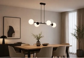 Brilagi - Lustru suspendat pe cablu MILO 4xE27/60W/230V negru