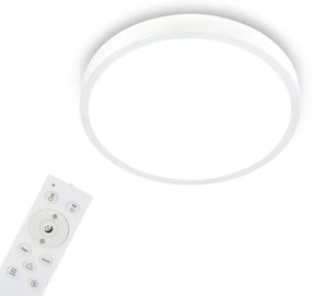 Plafonieră LED RGBW dimabilă Briloner 3709-016 LED/22W/230V alb + telecomandă