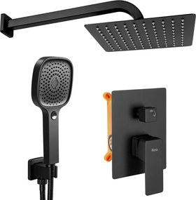 Sistem de dus incastrat Rea Orix negru mat