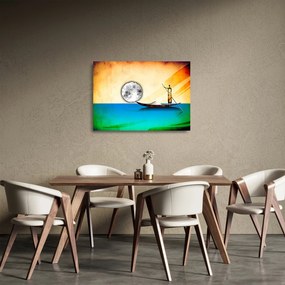 Tablou pe sticlă - Pictură străveche (70x50 cm)