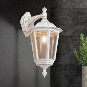 Aplica de perete exterior stil clasic IP43 Puchberg AL 11K/82571 weiß-gold/rauch OR