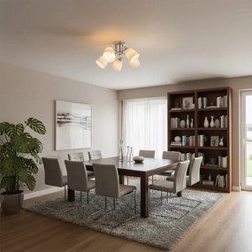 Lustră aplicată PAFOS 5xE27/15W/230V, crom lucios