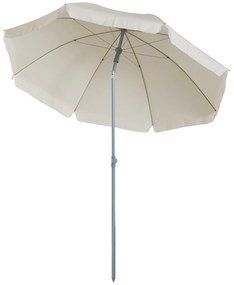 Umbrela de Gradina Outsunny cu Acoperis Reglabil Φ220, Crem alb | Aosom RO