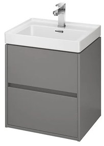 Dulap suspendat pentru lavoar Cersanit Crea mdf gri 50 cm