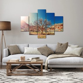 Tablou cu cu copac în deșert (150x105 cm)