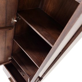 Dulap în culoare naturală închisă din lemn de mango 60x200x35 cm Liya – WOOOD