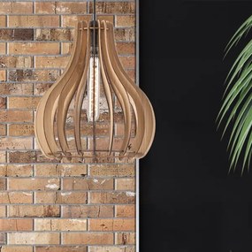 Lustră pe cablu TUCCI 1xE27/60W/230V stejar