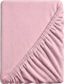Cearsaf Cocolino microplus cu elastic SOFT 180x200 cm roz