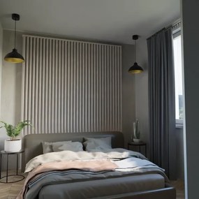 Lustră pe cablu SVEN 1xE27/15W/230V neagră/aurie