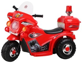 Motocicleta Electrica cu Acumulator Pentru Copii LENA BABY® , cu muzica si lumini,3 roti, MERS CU SPATELE, Rosu