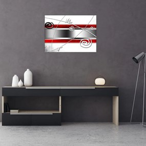 Tablou pe sticlă abstract (70x50 cm)