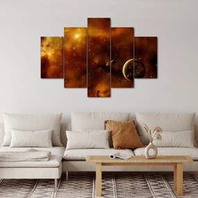 Tablou - Planete cu nebuloasă (150x105 cm)