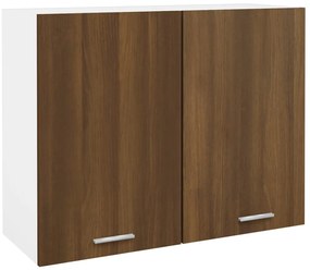 vidaXL Dulap suspendat “Lyon”, stejar maro, 80x31x60 cm