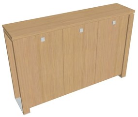 Dulap mediu Verno+ 200 x 46 x 130 cm, stejar deschis