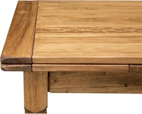 Masa extensibila, L140(240) 80 H80 cm, natur antichizat, lemn masiv