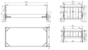 Set Mobilier Cameră Copii ERIK, pat 90x200 cm, dulap cu 3 uși, noptieră și sertar, alb – Vipack