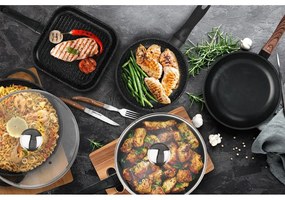 Tigaie cu capac din aluminiu ø 28 cm Grande – Orion