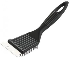 Perie pentru curatat gratar, grill, inox, 2 in 1, sarma si racleta, 20.5x7.1x4 cm