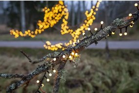 Eglo - Instalație luminoasă de exterior cu LED pentru Crăciun BERRY MINI, 700 de LED-uri, 8 funcții, 19 m, IP44, alb cald
