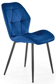 Scaun de bucaterie Pelor, albastru/negru
