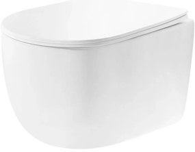 Rea Eddy vas wc cu capac soft-close agatat da alb lucios REA-C6560