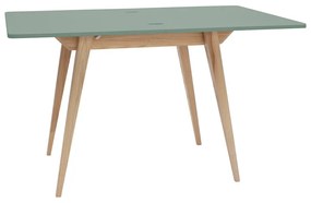 Masă de dining extensibilă cu blat verde 65x90 cm Envelope – Ragaba