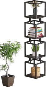 Biblioteca Art din metal culoare negru 150 cm