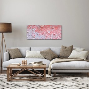 Tablou - Atmosfera de litoral în nuanțe roz (120x50 cm)