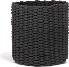 Coș de depozitare din material textil ø 40x40 cm Peach Skin Round XL – Bigso