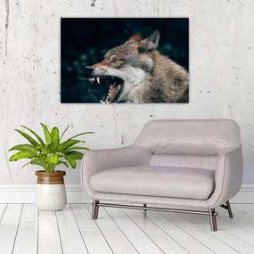 Tablou cu lup (90x60 cm)