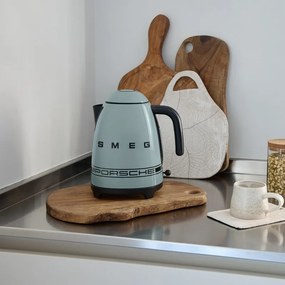 Cana electrica SMEG KLF03PSGEU, 2400 W, 1,7 l, Baza rotativa la 360°, Finisaj lucios, Verde