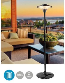 Nedis HTPA15EBK Încălzitor electric exterior 200 cm 1500W/230V IP34