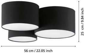 Plafonieră PASTORE 3xE27/60W/230V Eglo 99508