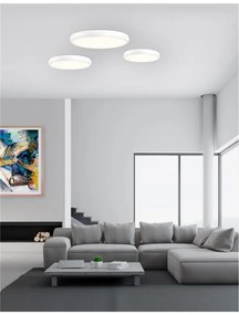 Plafoniera LED design modern Gap alb, 41cm