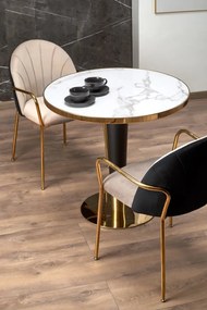 Set masa rotunda Morata + 4 scaune K500 bej