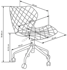 Scaun pentru copii Matrix, gri/alb