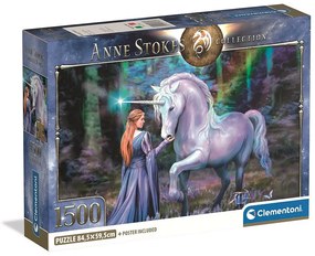 Fantasy Bluebell Wood Puzzle Compact Anne Stokes 1500 de piese Clementoni