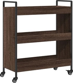 vidaXL Cărucior de bucătărie, stejar maro, 70x30x82 cm, lemn prelucrat