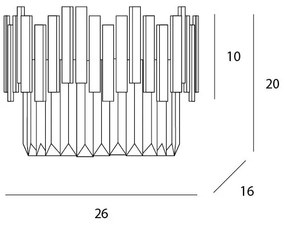 Aplică MAXLIGHT W0251 TREND 3xG9/40W/230V auriu